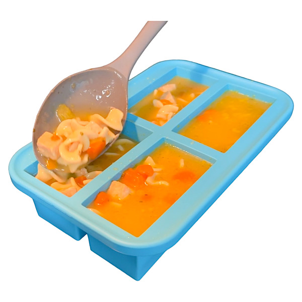 Bangp 1-cup Extra Large Silicone Freezing Tray With Lid,soup Cube Tray,silicone  Freezer Container,freeze & Store Soup, Broth, Sauce