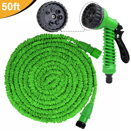 Meatball.ThatDailyDeal - EXTREME SGD - CLEARANCE - 50 Foot Expanding Garden Hose with Spray Nozzle - Never Roll Up A Hose Again! SHIPS FREE!