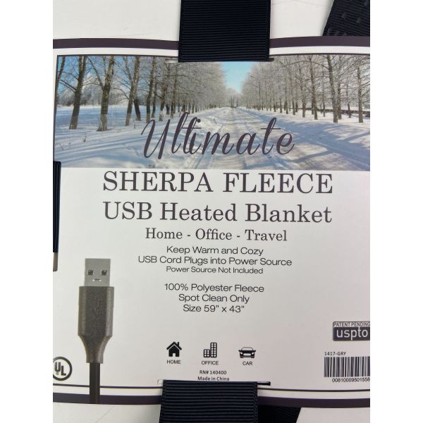 Meatball.ThatDailyDeal EXTREME SGD Sherpa Fleece Heated Throw