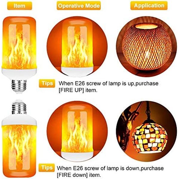 Meatball.ThatDailyDeal EXTREME SGD 2 Pack of LED Flame Effect Light