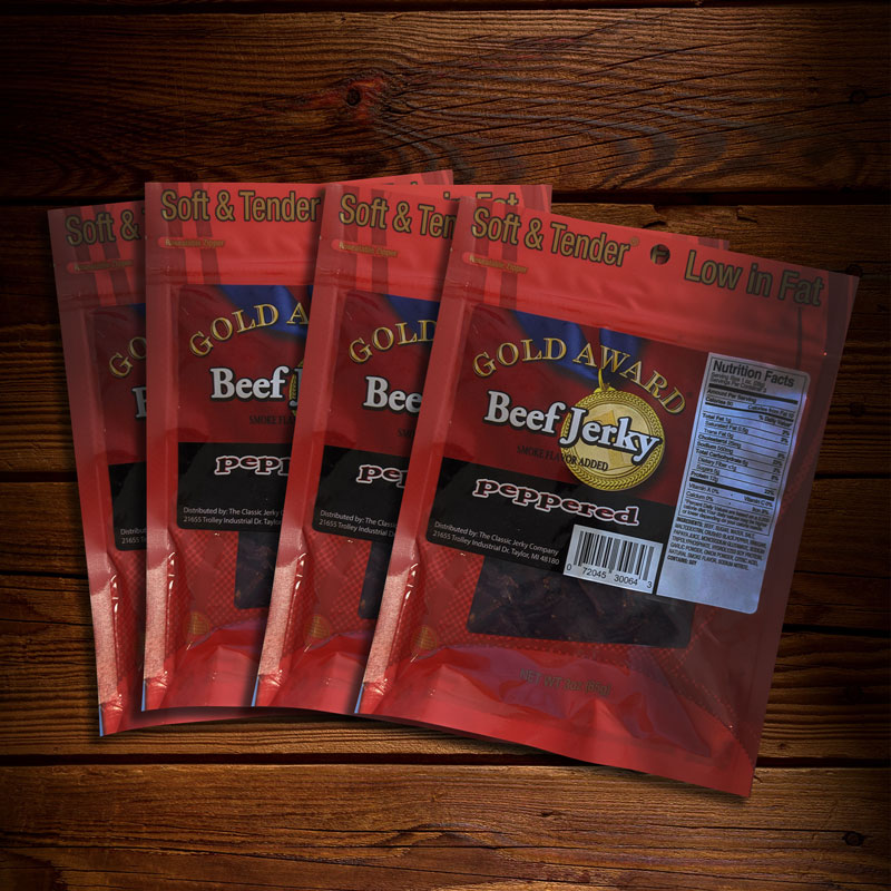 Meatball.ThatDailyDeal EXTREME SGD 4 Bags of Gold Award Soft & Tender Beef Jerky in Your